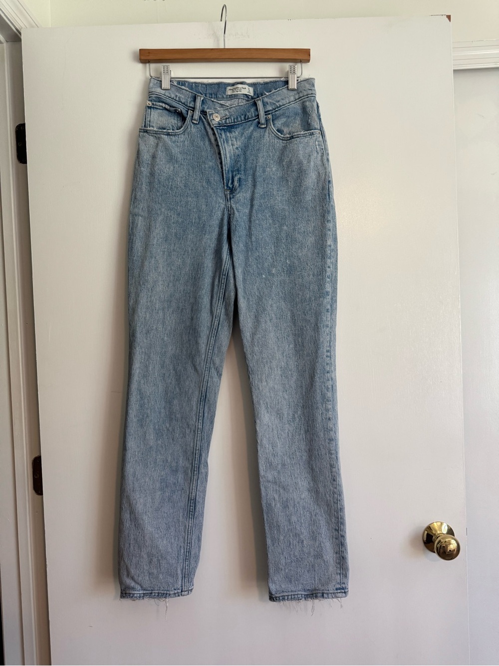 Abercrombie & Fitch Light Blue Straight-Leg Jeans